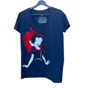 Disney Snow White XS v-neck navy blue T-shirt
